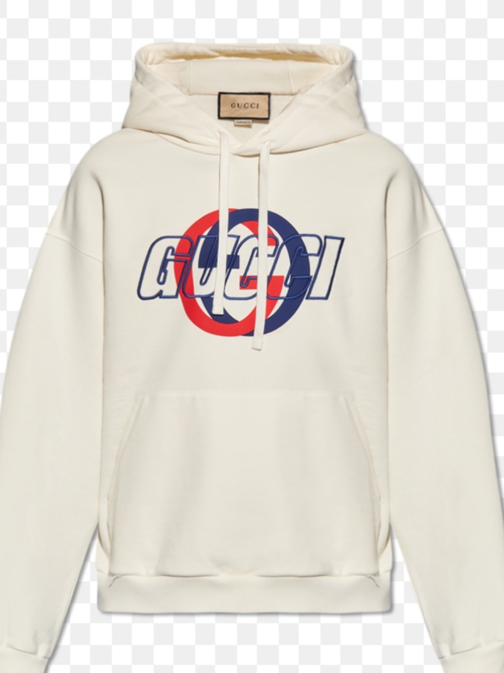 Men’s Gucci interlocking Logo Cotton Jersey Hooded Sweatshirt. Size M.